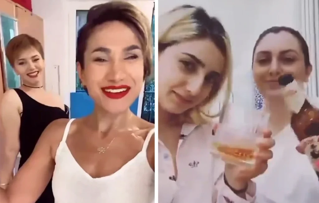 Ε.Ραϊσί: Αυτές είναι οι δύο Ιρανές που πανηγύρισαν για τον θάνατό του – Δημοσίευσαν φωτογραφίες με σαμπάνια