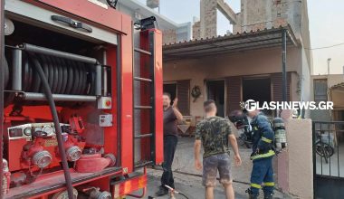 Χανιά: Σπίτι τυλίχθηκε στις φλόγες – Αρκετές οι υλικές ζημιές (φωτο) 