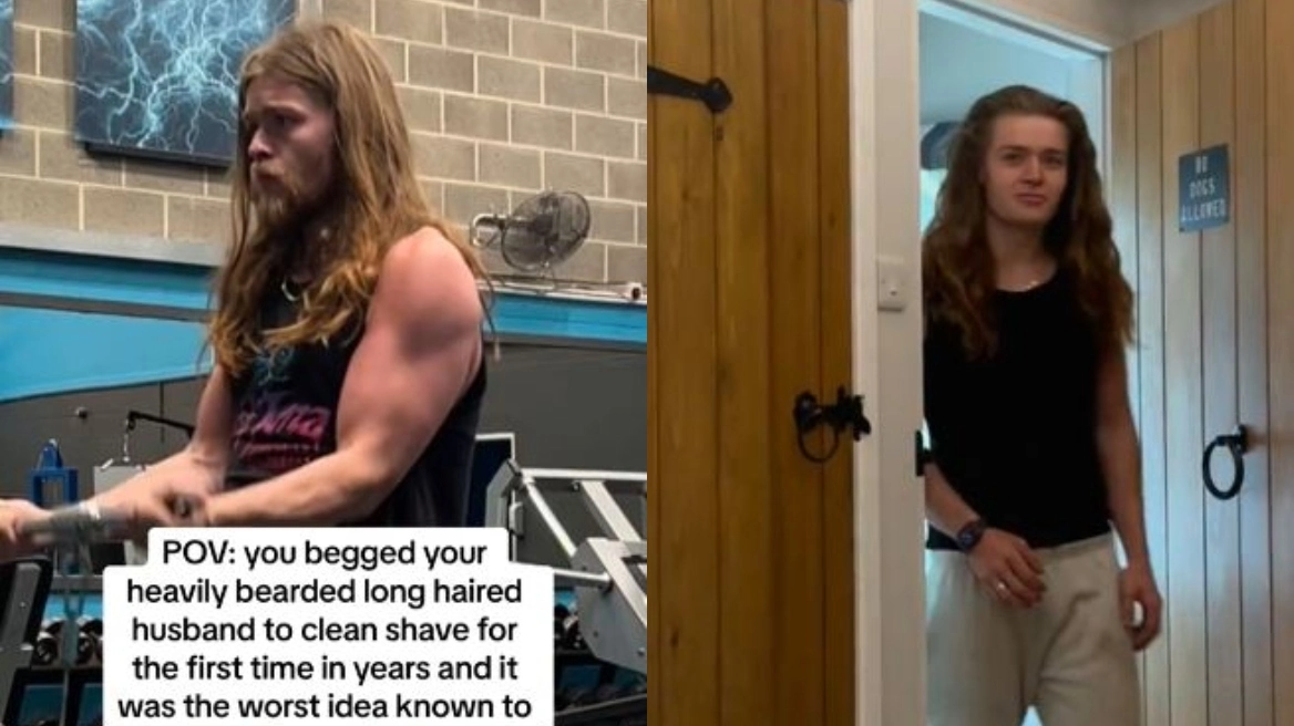 TikTok: Άνδρας ξύρισε το μούσι του και έγινε viral – «Μοιάζει στην Κέιτ Μος» 