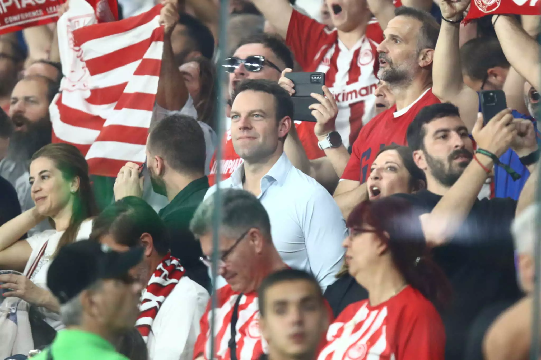 Conference League: Στην εξέδρα των Πειραιωτών και ο Σ.Κασσελάκης (φωτο) 