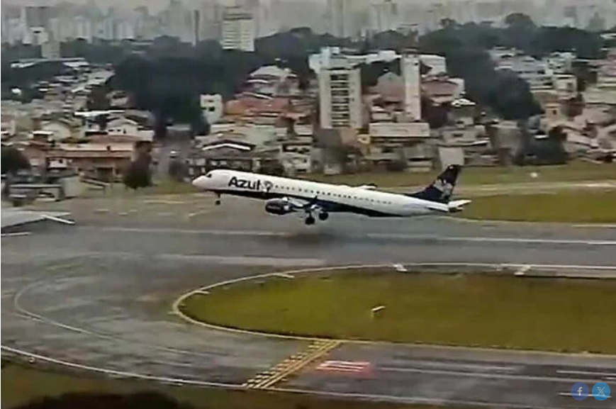Αεροπλάνο στη Βραζιλία απογειώνεται την τελευταία στιγμή (βίντεο)