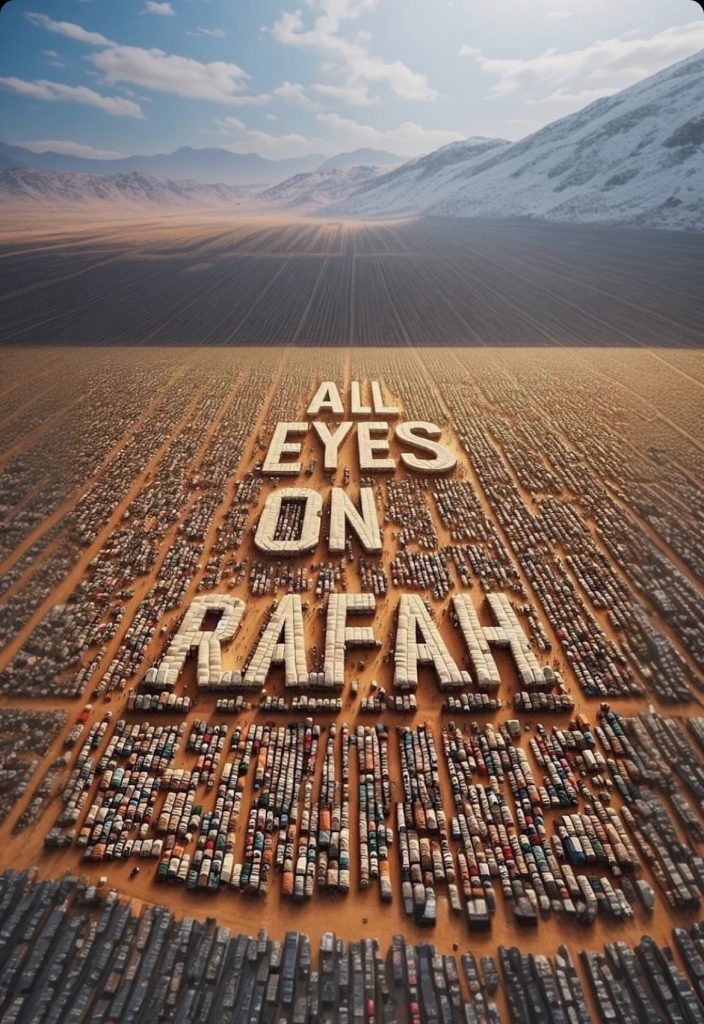 Σαρώνει το «All eyes on Rafah» μετά την ρίψη βομβών από τα ισραηλινά αεροπλάνα