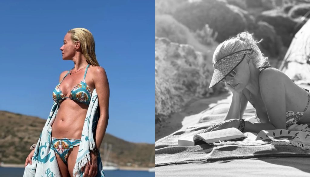 Οι φωτογραφίες της Ζ.Μακρυπούλια με μαγιό «ανεβάζουν» τη θερμοκρασία – Ποζάρει σε παραλία της Κύθνου
