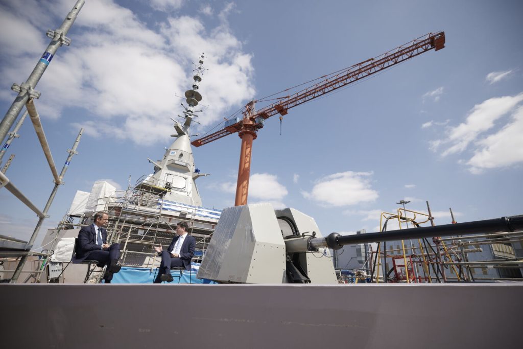 Από το κατάστρωμα της φρεγάτας «Κίμων» ο Κ.Μητσοτάκης μίλησε για συζητήσεις για ΑΟΖ και υφαλοκρηπίδα με την Τουρκία