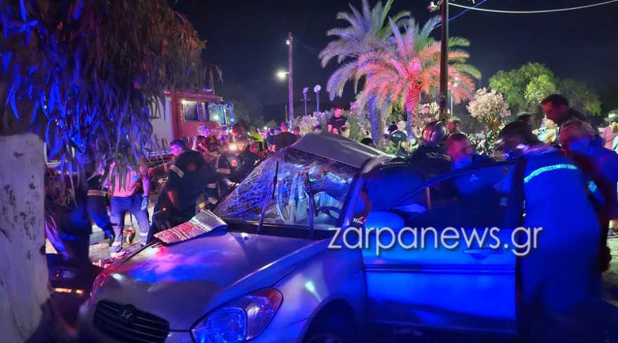 Χανιά: Τροχαίο με αυτοκίνητο που καρφώθηκε σε δέντρο – Νεκρός ένας 18χρονος