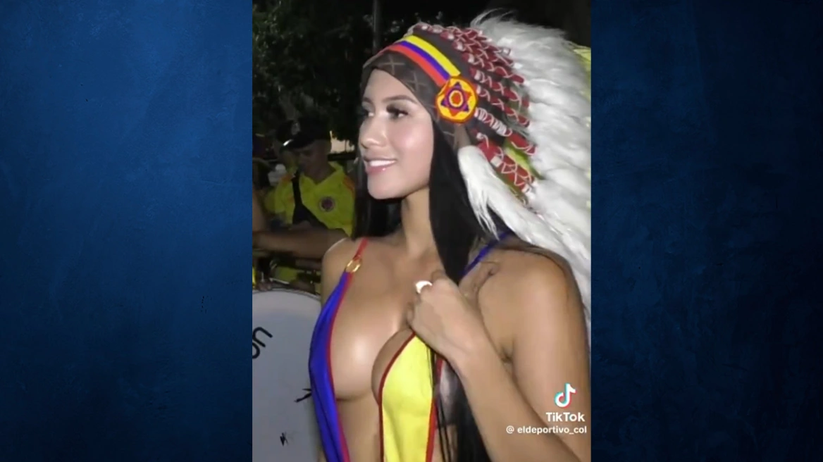 Κόπα Αμέρικα 2024: Η νεαρή Κολομβιανή που εμφανίστηκε ημίγυμνη στο παιχνίδι με τον Παναμά και ανέβασε τη θερμοκρασία