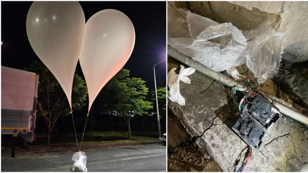 Η Βόρεια Κορέα έστειλε και πάλι εκατοντάδες μπαλόνια γεμάτα σκουπίδια προς τη Νότια Κορέα