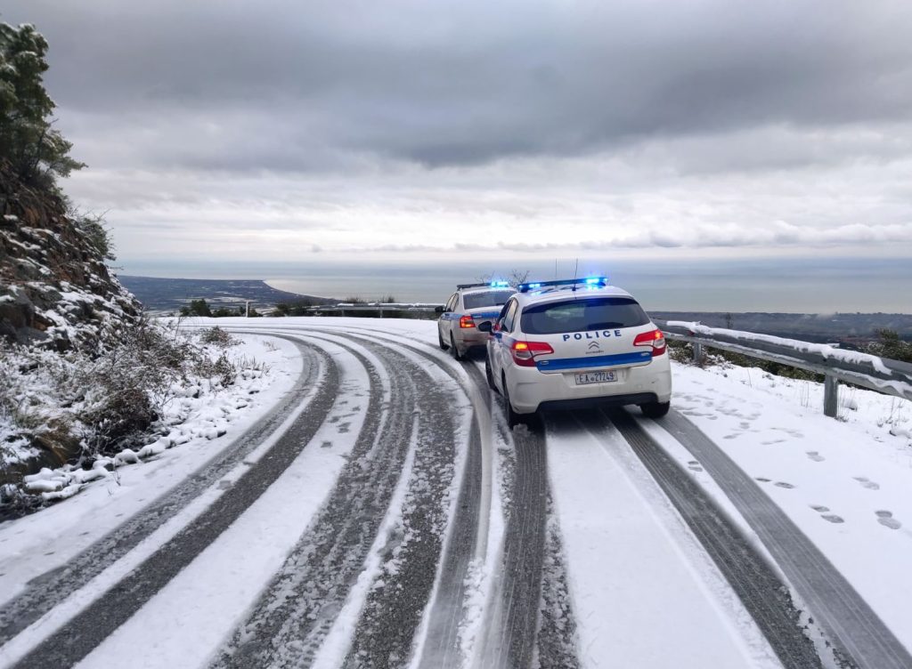 H ΕΛ.ΑΣ συνιστά προσοχή στις μετακινήσεις λόγω της επιδείνωσης του καιρού