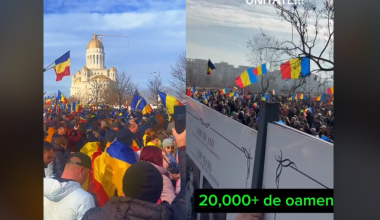 Bukarest: 20 000 tüntető a georgescui választások puccsból kizárt győztese mellett és az EU ellen
