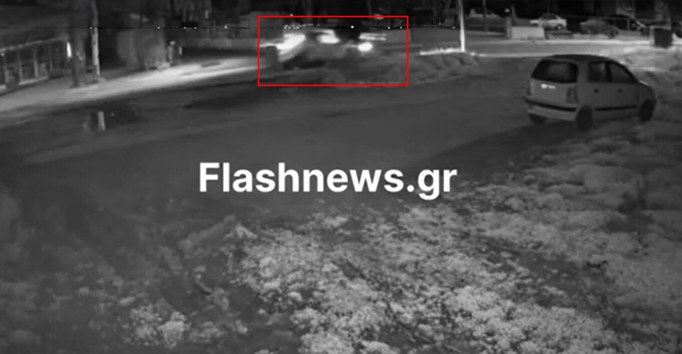 Η στιγμή της σφοδρής σύγκρουσης των αυτοκινήτων που οδήγησε στο θάνατο του 22χρονου Παναγιώτη (βίντεο)