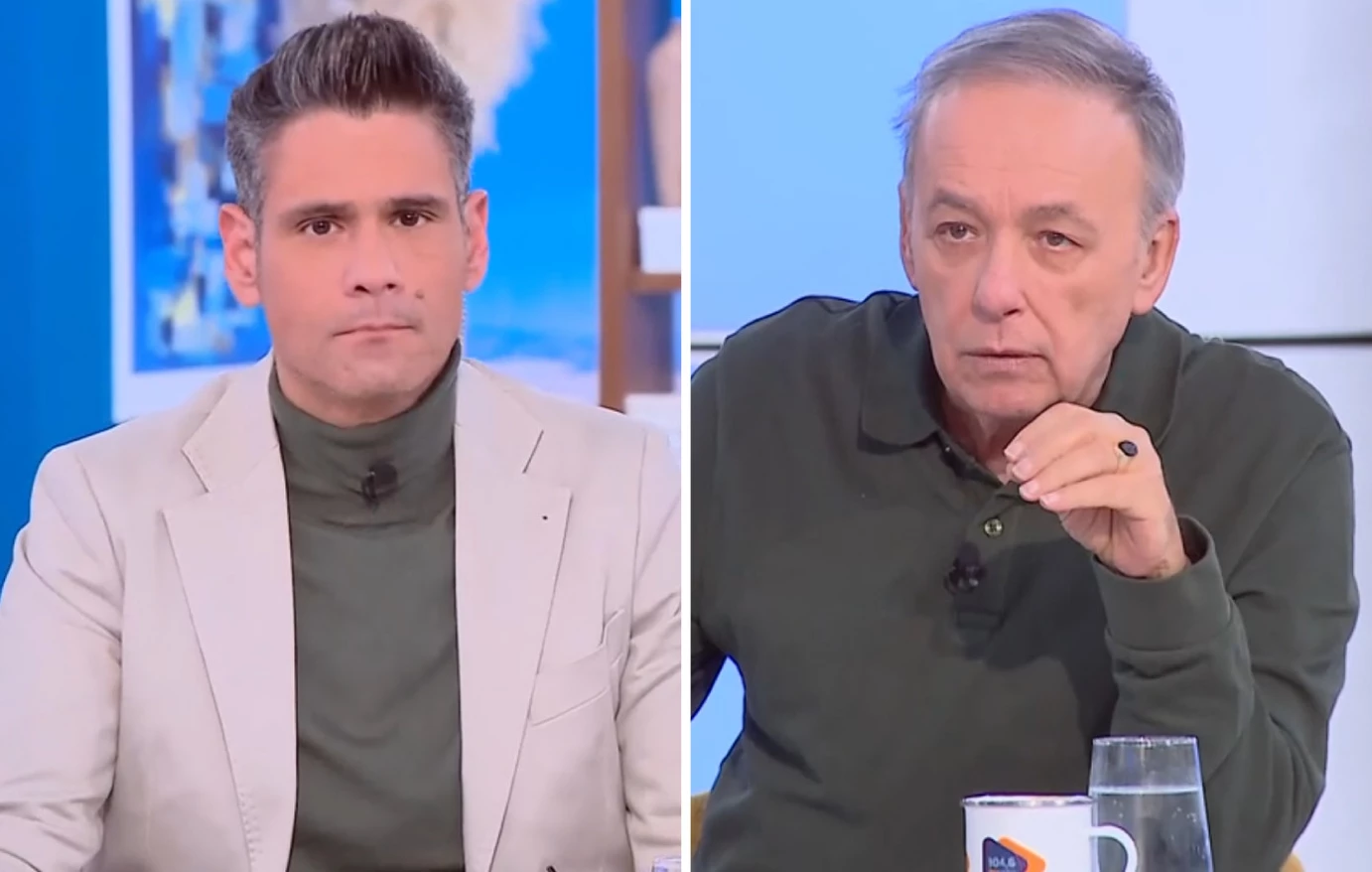 Αρπάχτηκαν Δ.Ουγγαρέζος και Α.Μικρούτσικος on air: «Σε έχω γραμμένο»