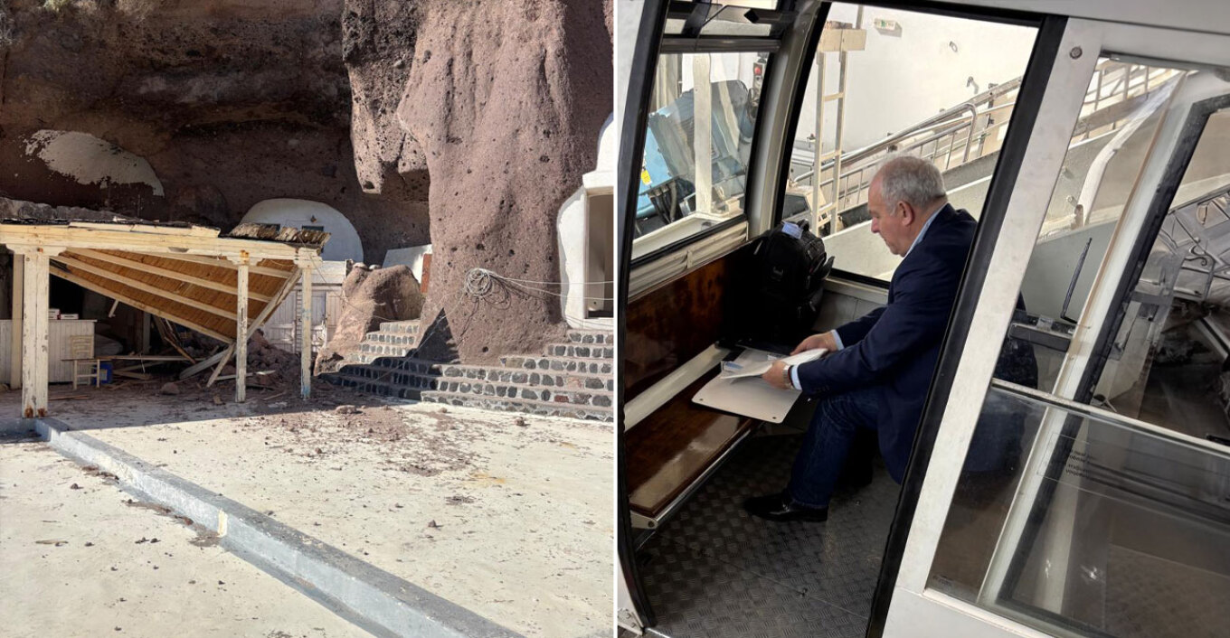 Αυτοψία Ε.Λέκκα στη Σαντορίνη – «Ανοιχτό το ενδεχόμενο να έχουμε δόνηση μέχρι και 5,5 Ρίχτερ» (φωτο)