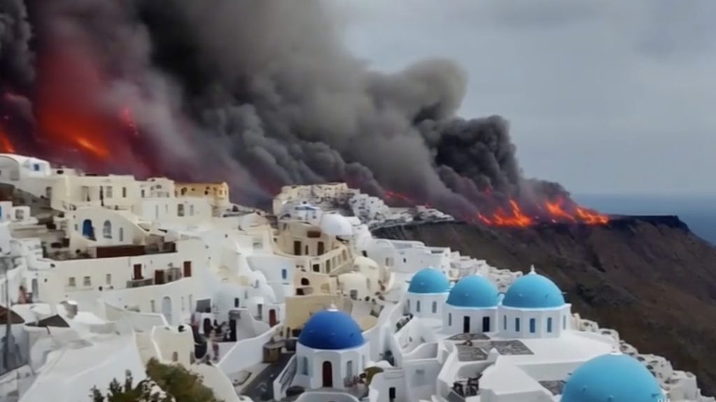 Προσοχή! Κυκλοφορούν fake video στο TikTok με έκρηξη ηφαιστείου στην Σαντορίνη