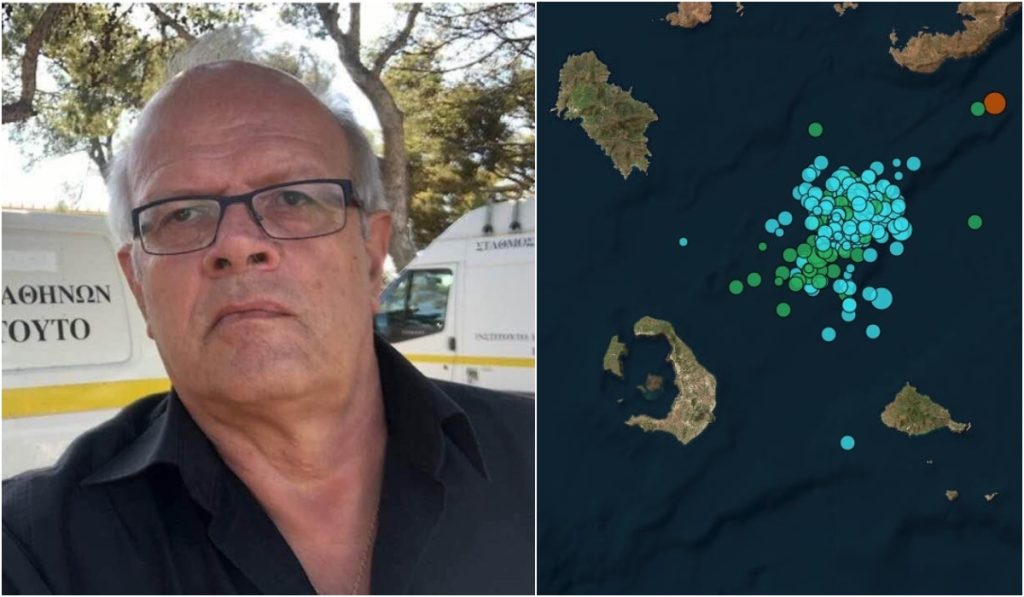 Σεισμοί στη Σαντορίνη: «Μην ακούτε το αφήγημα ότι εξασθενεί η σεισμική ακολουθία» λέει ο Α.Τσελέντης 