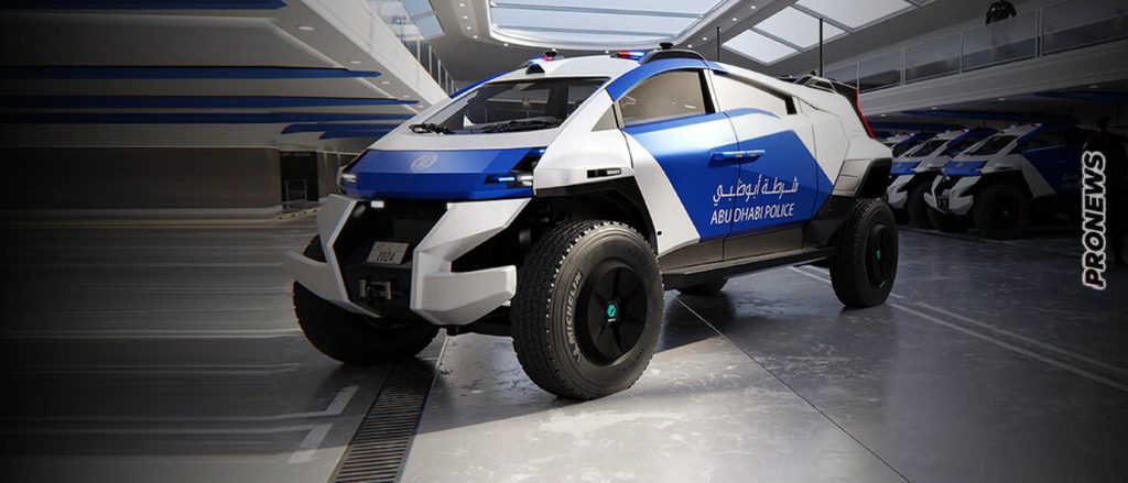 IDEX 2025: Το νέο περιπολικό των ΗΑΕ – Θωρακισμένο, με επιτάχυνση 0-100 σε 5,4 δευτερόλεπτα, AI και drone επιτήρηση