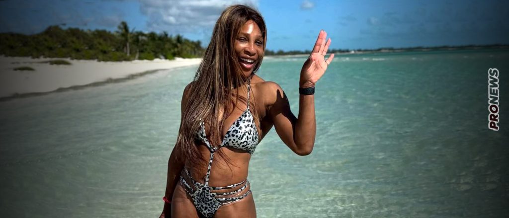 Σ.Γουίλιαμς: Ποζάρει με λεοπάρ μπικίνι στην παραλία μαζί με την μικρή της κόρη (φώτο)