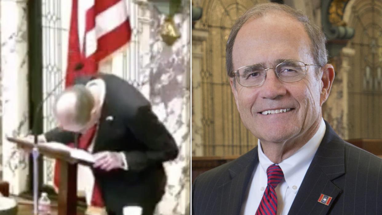 Βίντεο: Κατέρρευσε ενώ μιλούσε ο 77χρονος αναπληρωτής κυβερνήτης του Μισισίπι Ντέλμπερτ Χόζμαν