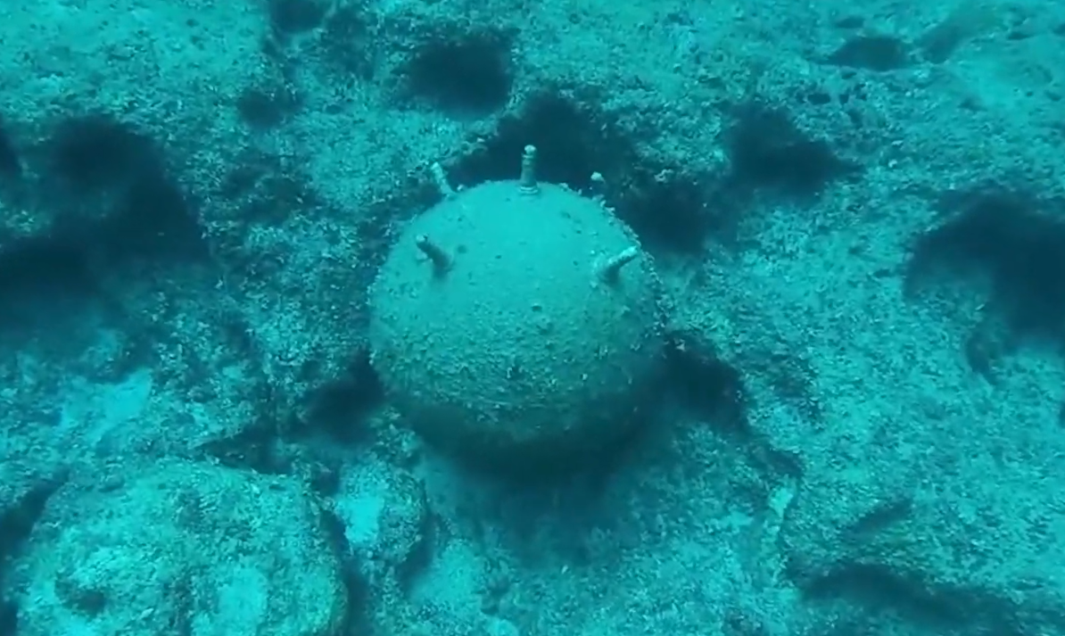 Πύργος: Eντοπίστηκε νάρκη από υποβρύχιο αλιέα στον Άγιο Ηλία