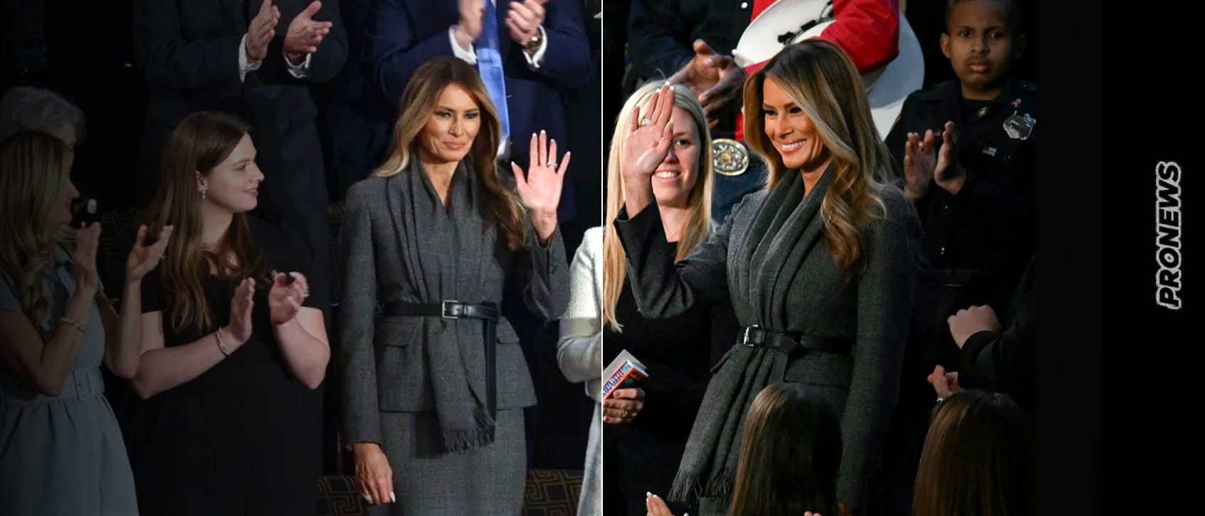 «Τρέλανε» τους πάντες η Μελάνια Τραμπ με την είσοδό της στο Καπιτώλιο (βίντεο)