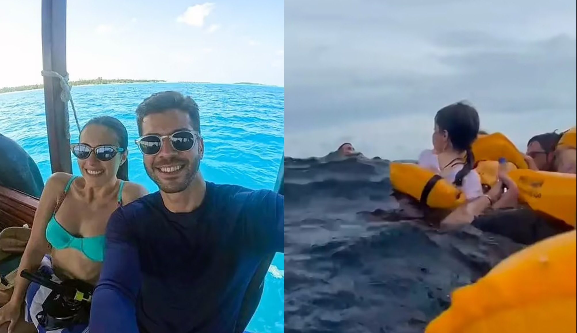 Νεόνυμφοι στις Μαλδίβες βρέθηκαν ναυαγοί στη μέση του ωκεανού – Δείτε βίντεο