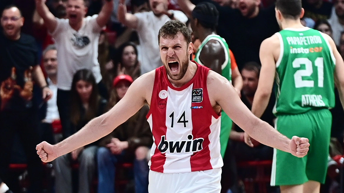 Ολυμπιακός – Παναθηναϊκός 76-74: «Ερυθρόλευκη» νίκη σε φινάλε θρίλερ