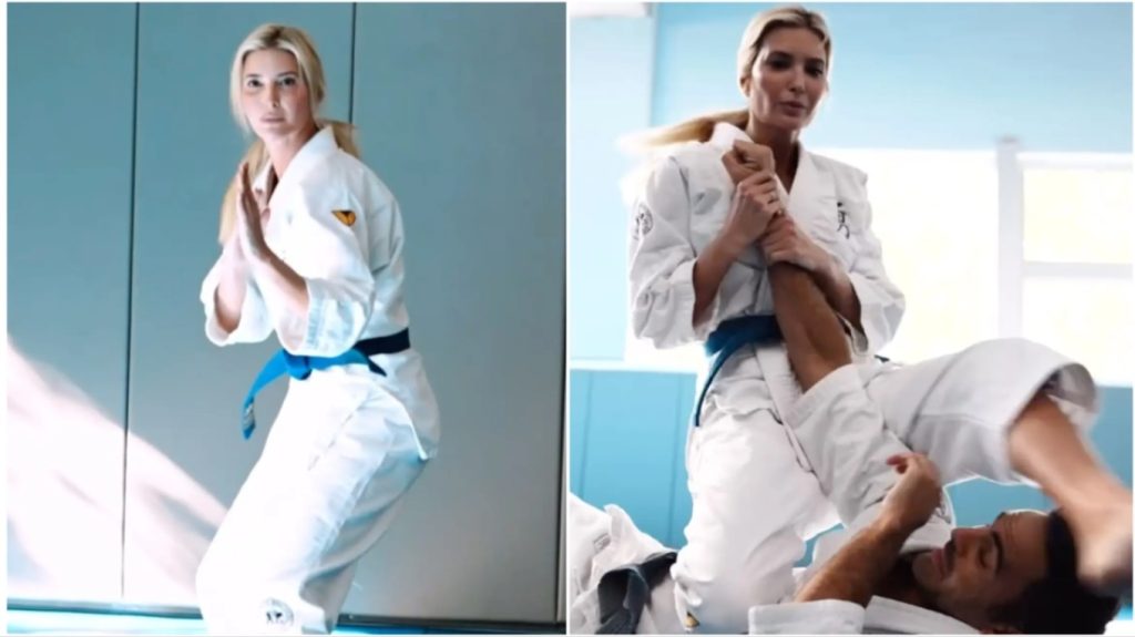 Η Ιβάνκα Τραμπ επιδεικνύει τις ικανότητές της στο ζίου ζίτσου στη σχολή του συντρόφου της Ζιζέλ