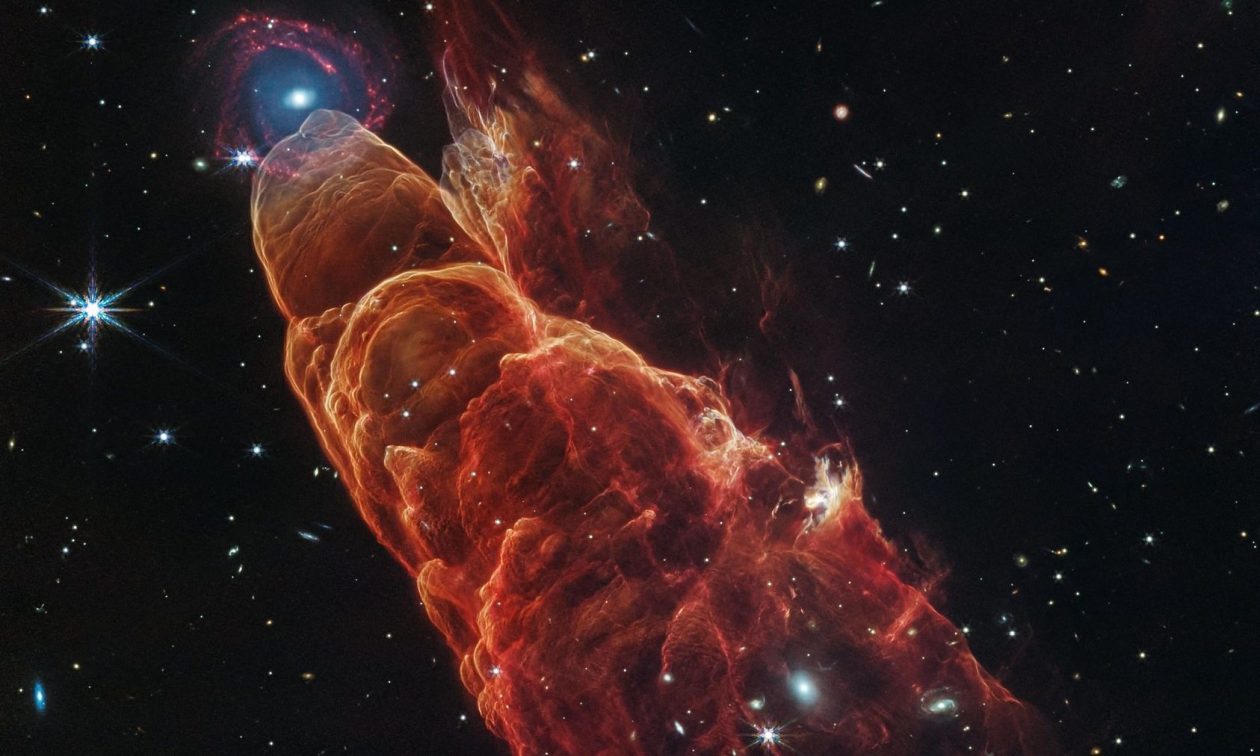 James Webb: Απαθανάτισε θεαματικές φωτογραφίες του «διαστημικού ανεμοστρόβιλου»