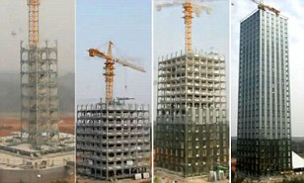 Κίνα: Έκτισαν ξενοδοχείο 30 ορόφων μέσα σε μόλις 15 ήμερες!