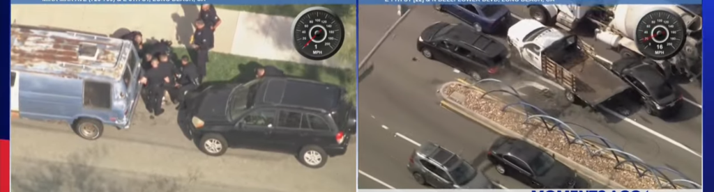 Αστυνομική καταδίωξη-σοκ στην Καλιφόρνια: Φορτηγάκι πήρε «αμπάριζα» δεκάδες αμάξια – Δείτε βίντεο