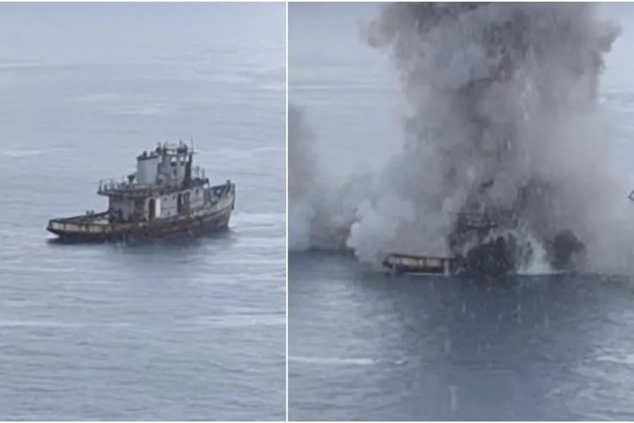 Κρήτη: Καρέ – καρέ η βύθιση του πολεμικού πλοίου «Νέστωρ» (βίντεο)