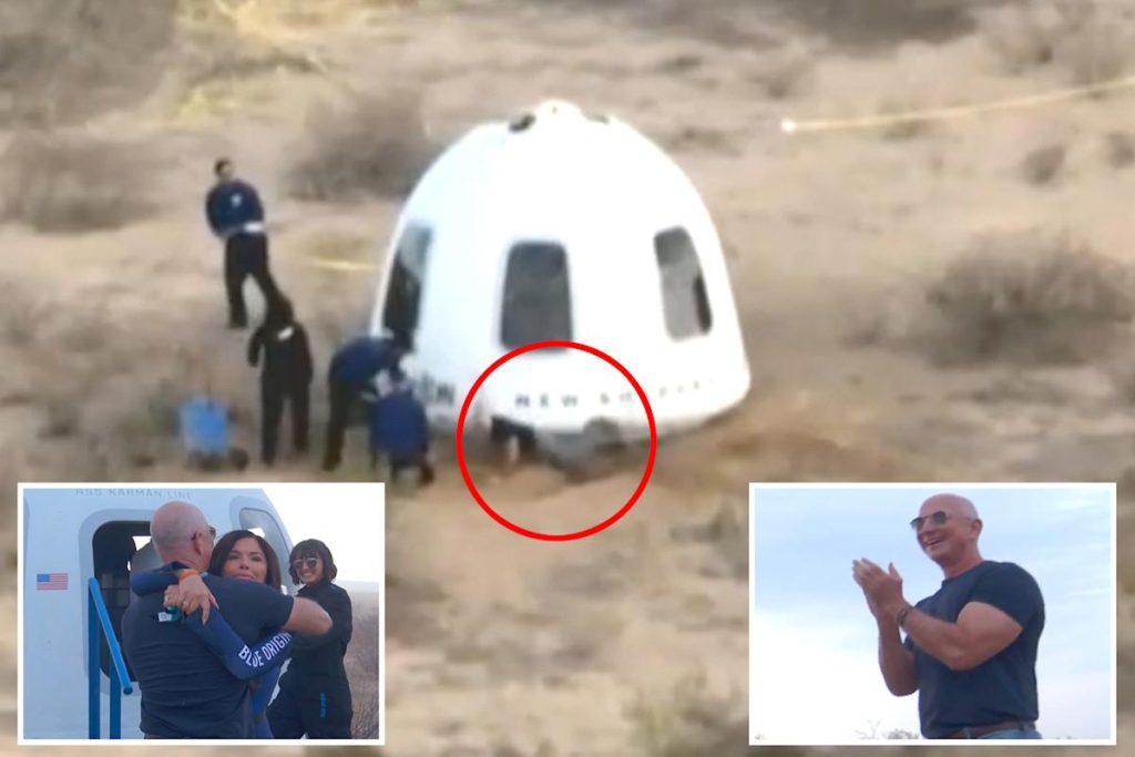 Βίντεο: Ο Τζεφ Μπέζος «έφαγε» τούμπα όταν πήγαινε να χαιρετήσει την αρραβωνιαστικιά μετά τη διαστημική πτήση