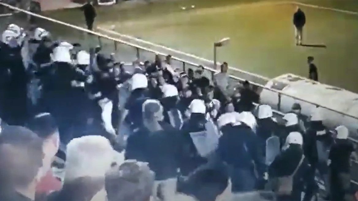 Σοβαρά επεισόδια μετά το τέλος του αγώνα Άρης Πατρών – Παναιγιάλειος: Πέντε συλλήψεις (βίντεο)