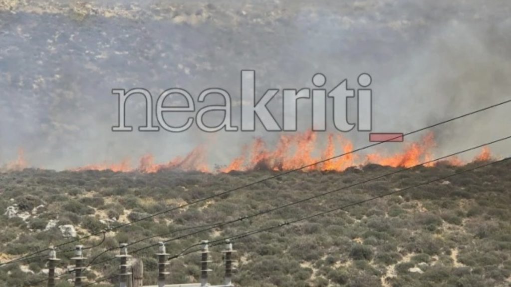 Υπό έλεγχο η φωτιά κοντά σε στρατόπεδο στο Καρτερό μετά την άμεση κινητοποίηση της Πυροσβεστικής