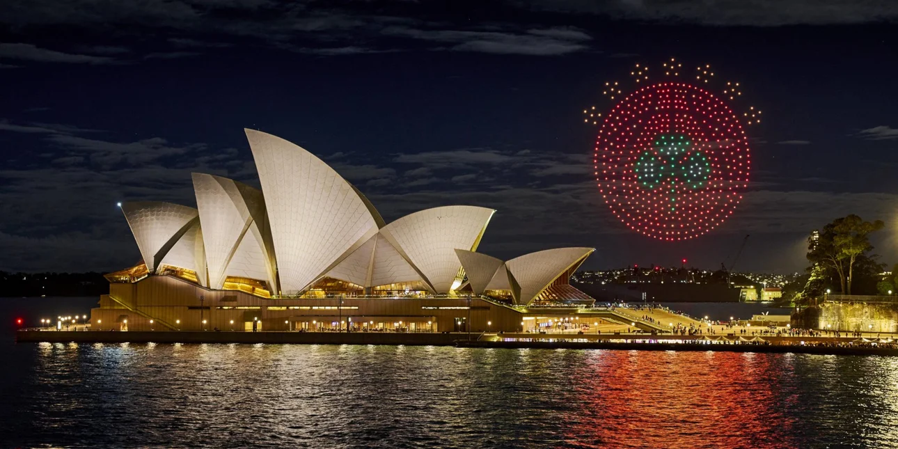 Αυστραλία: Σόου με drones στο Σίδνεϋ για τον Παναθηναϊκό – Δείτε εικόνες