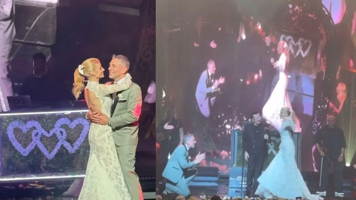 Παντρεύτηκαν η Ευαγγελία Αραβανή και ο Σπύρος Λαζάρης – Δείτε φωτογραφίες από τη γαμήλια δεξίωση