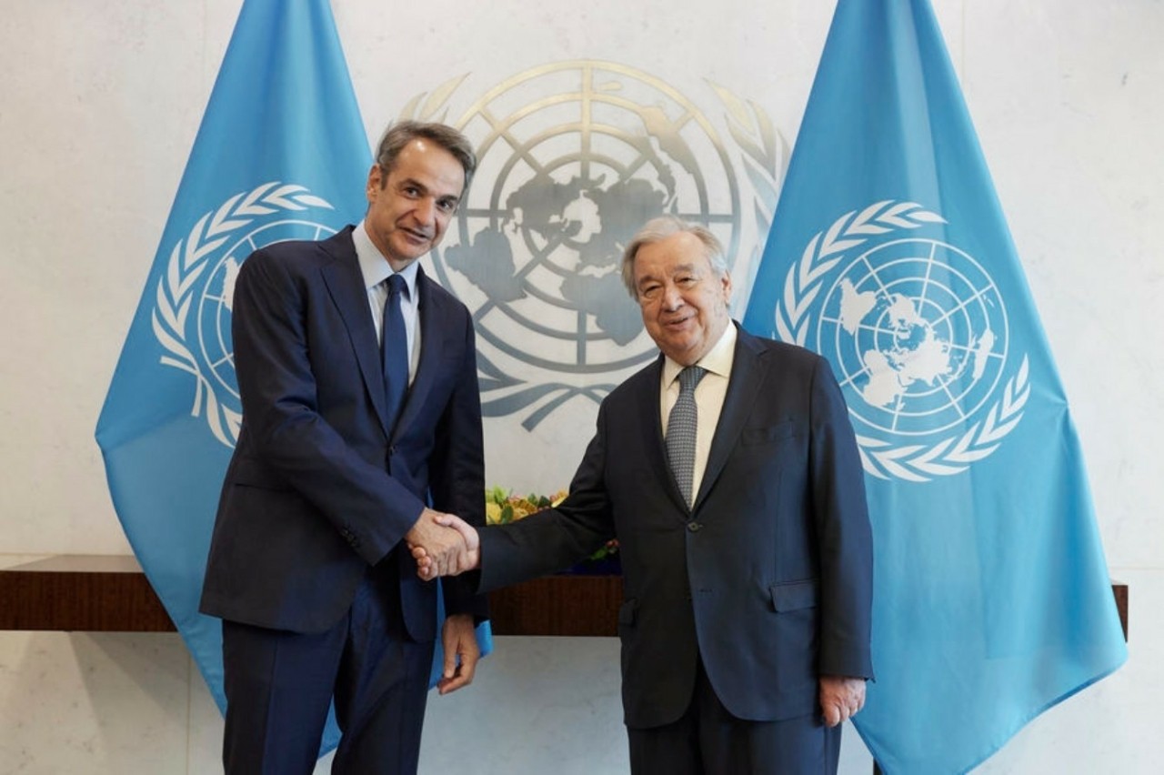 Συνάντηση Κ.Μητσοτάκη – Α.Γκουτέρες: Στο επίκεντρο το Κυπριακό και η Γάζα