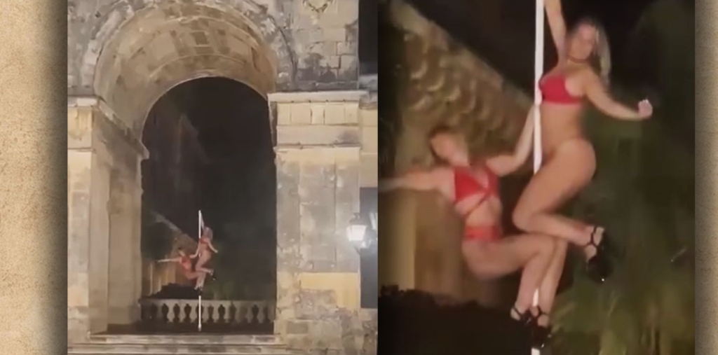 Κέρκυρα: Υπό κράτηση μέχρι τη δίκη οι πέντε γυναίκες που χόρευαν ημίγυμνες πάνω σε στύλο στα παλιά Ανάκτορα (upd)