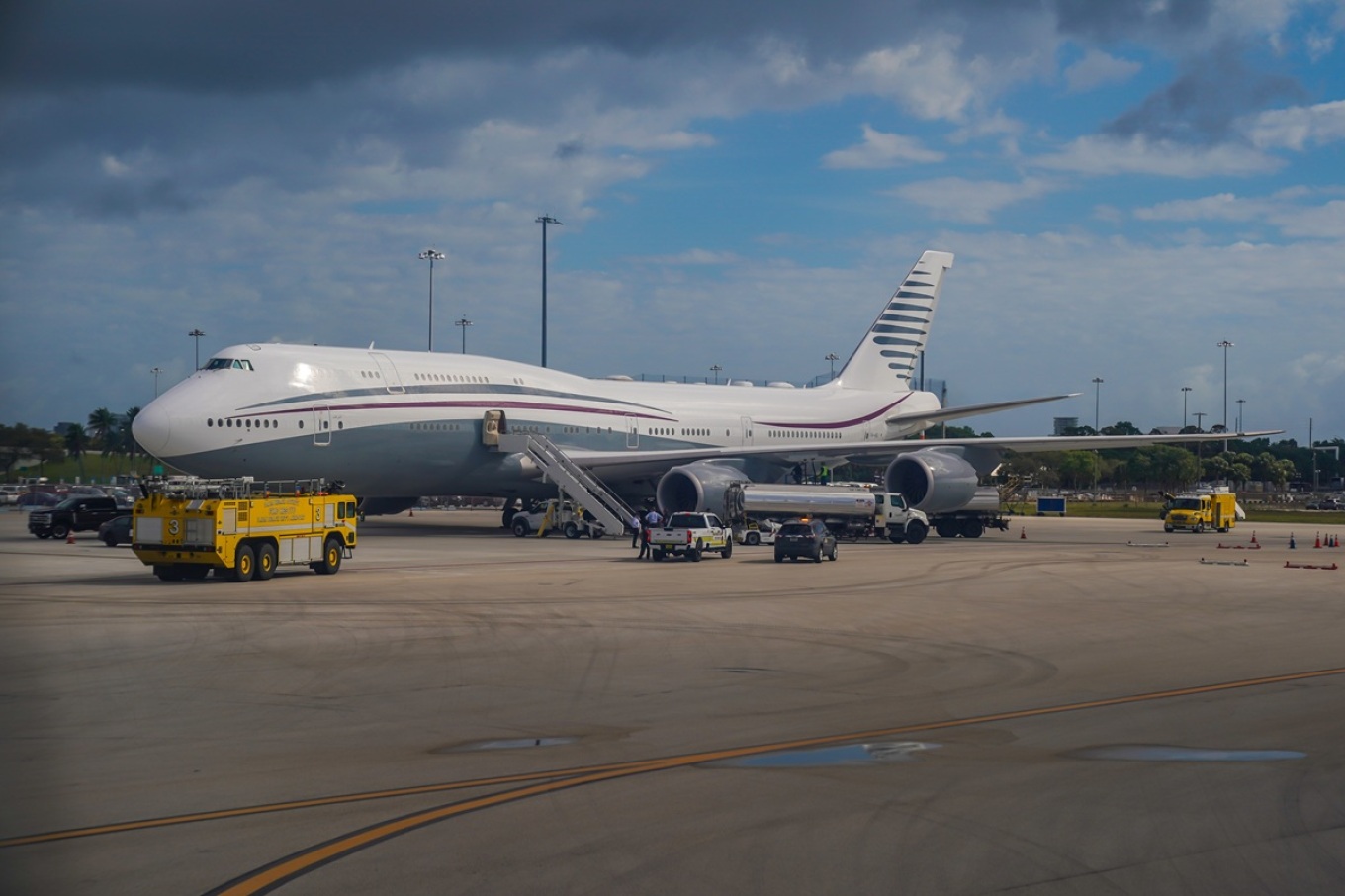Στις ΗΠΑ για στρατιωτικές μετασκευές το Boeing από το Κατάρ
