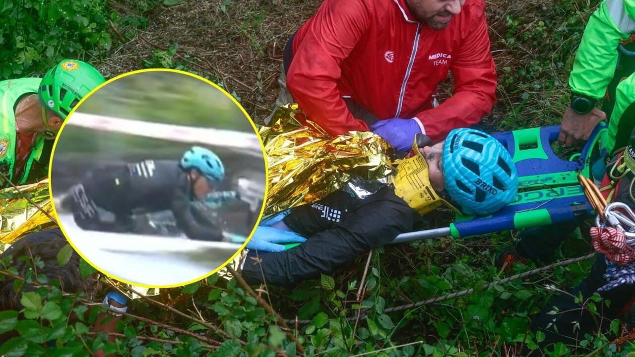 Βίντεο από το τρομακτικό ατύχημα ποδηλάτη στον Giro d’Italia: «Έφυγε» σε στροφή και κατέληξε σε ρεματιά 15 μέτρων