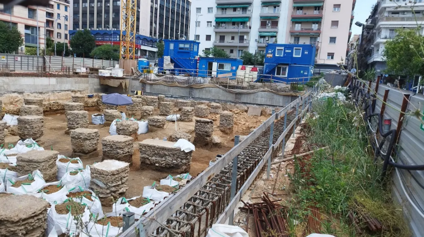 Θεσσαλονίκη: Σταματά προσωρινά η κατασκευή πεντάστερου ξενοδοχείου στο κέντρο – Βρέθηκε βυζαντινό προτείχισμα