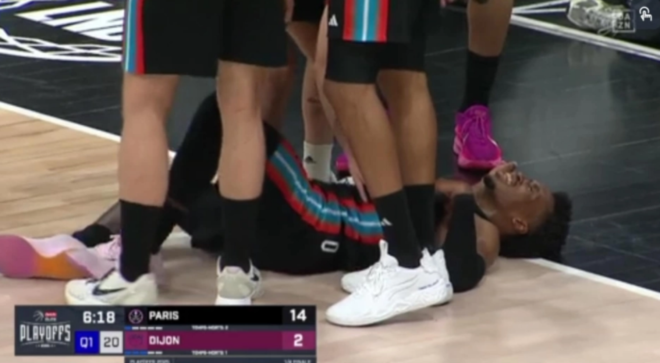 Ανησυχία στον Παναθηναϊκό: Αποχώρησε με τραυματισμό στον αστράγαλο ο Τι Τζέι Σορτς της Παρί (φωτο)