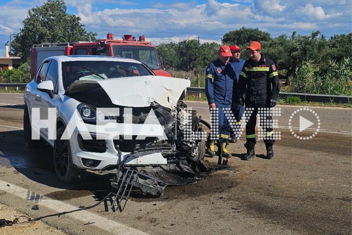 Σφοδρό τροχαίο στην Κυλλήνη Ηλείας: Αυτοκίνητο συγκρούστηκε με τρακτέρ – Τραυματίστηκαν τρία άτομα (φωτο)