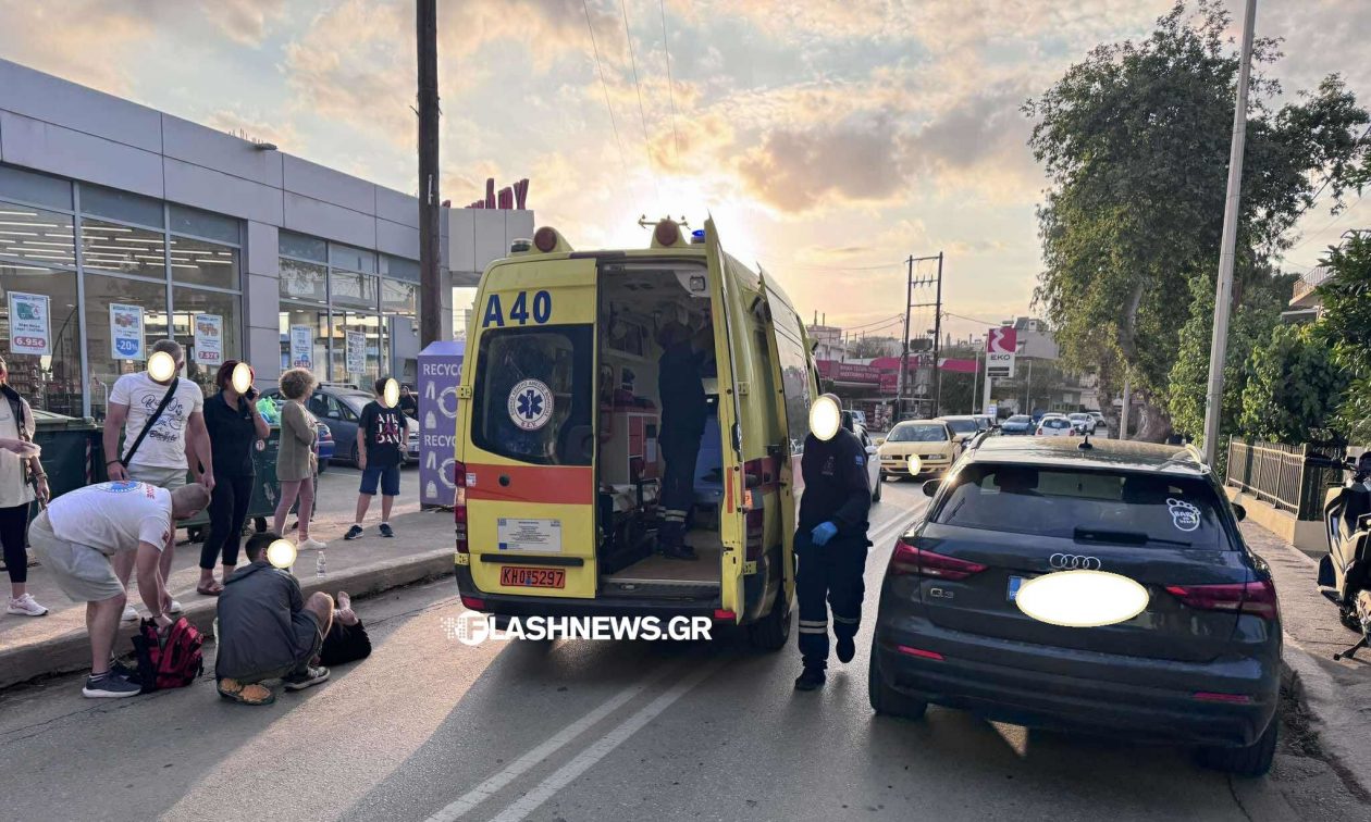 Χανιά: Ηλικιωμένη σκόνταψε και έπεσε στη Λεωφόρο Σούδας – Σταμάτησε η κυκλοφορία των αυτοκινήτων (φωτο)