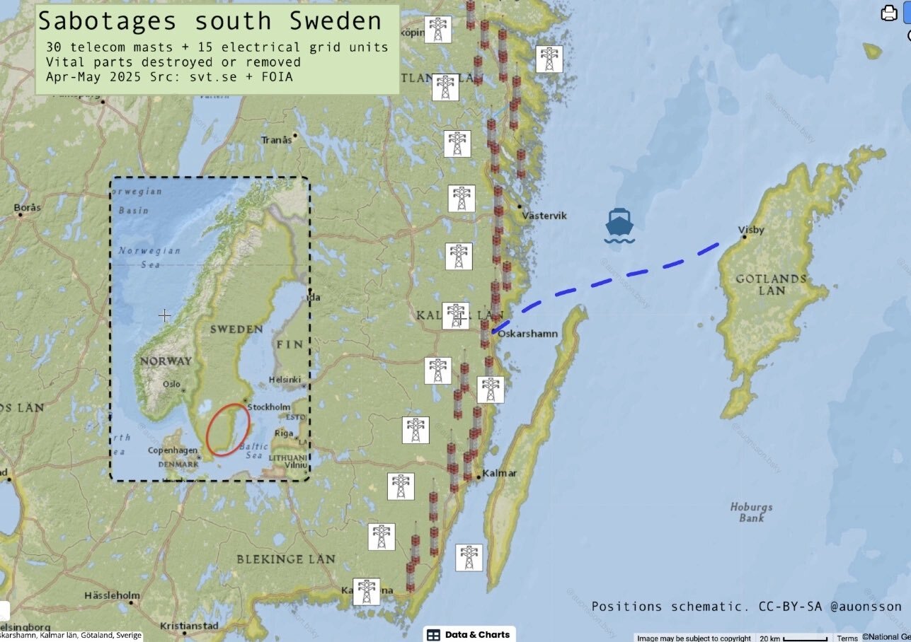 Μεγάλης έκτασης δολιοφθορά στην Σουηδία στο τηλεπικοινωνιακό δίκτυο: Ψάχνουν ποιος έκανε το σαμποτάζ