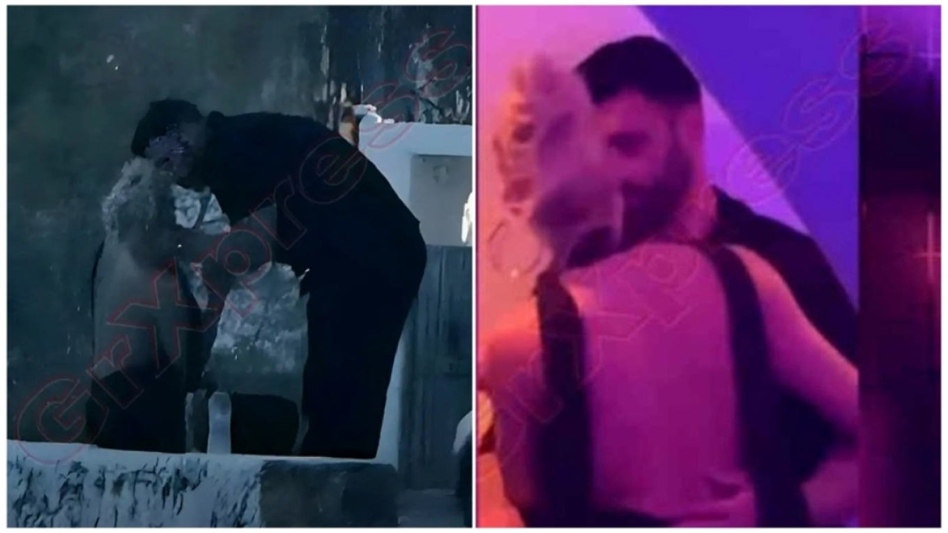 Οι τρυφερές περιπτύξεις της Ι.Τούνη και του Σ.Σχίζα στην Μύκονο – Δείτε βίντεο