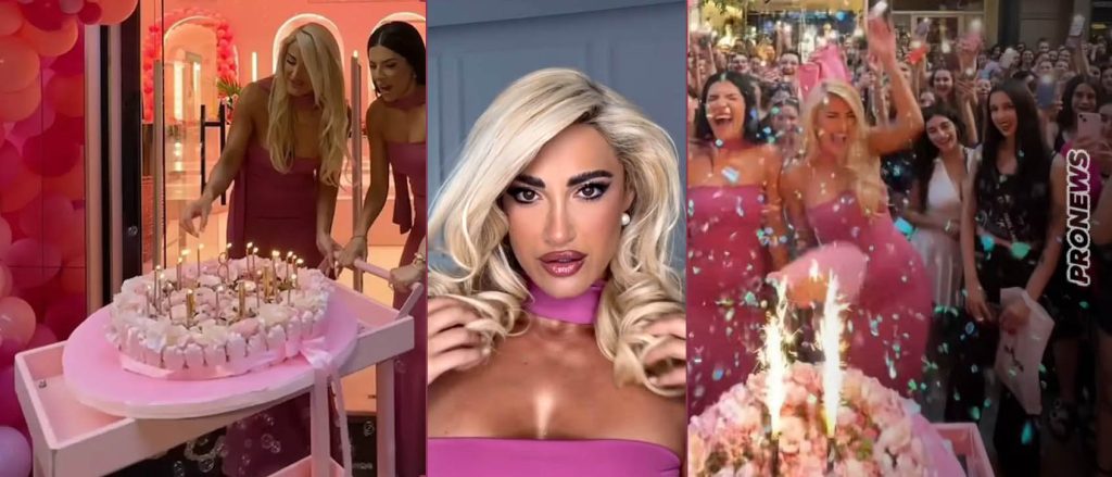 Η εντυπωσιακή εμφάνιση της Ιωάννας Τούνη στα 8α γενέθλια του καταστήματός της στη Θεσσαλονίκη (φώτο)