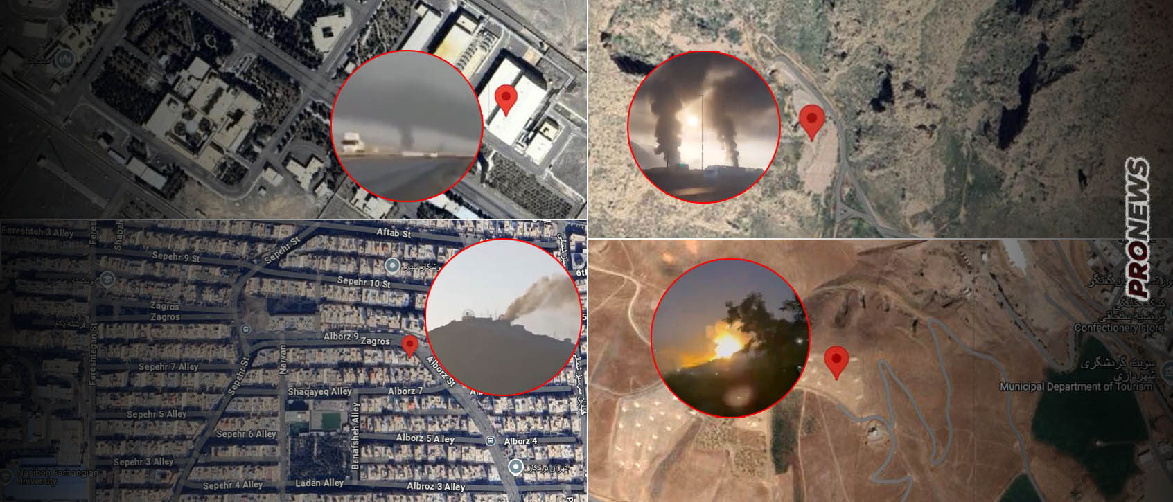 Βίντεο: Οι Ισραηλινοί «ισοπεδώνουν» τις μεγάλες ιρανικές βάσεις βαλλιστικών πυραύλων του Πιρανσάν & του Κερμανσάχ