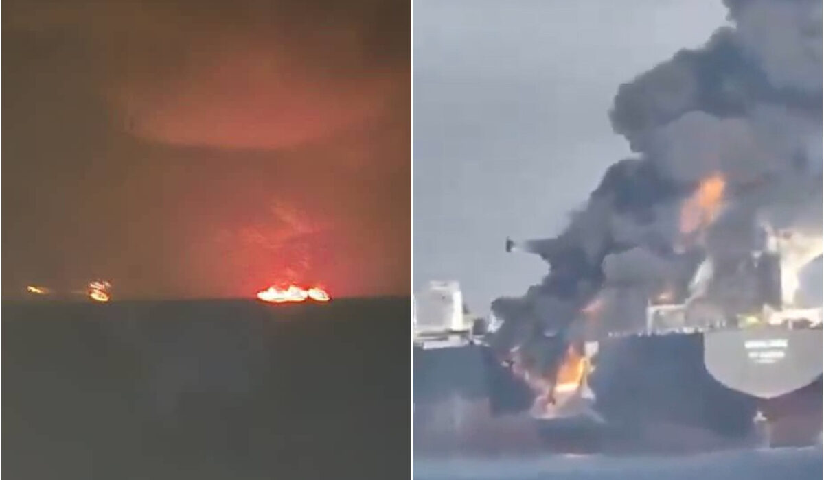 Στενά του Oρμούζ: Σε ναυσιπλοΐκό λάθος οφείλεται η σύγκρουση των δύο δεξαμενόπλοιων (βίντεο)