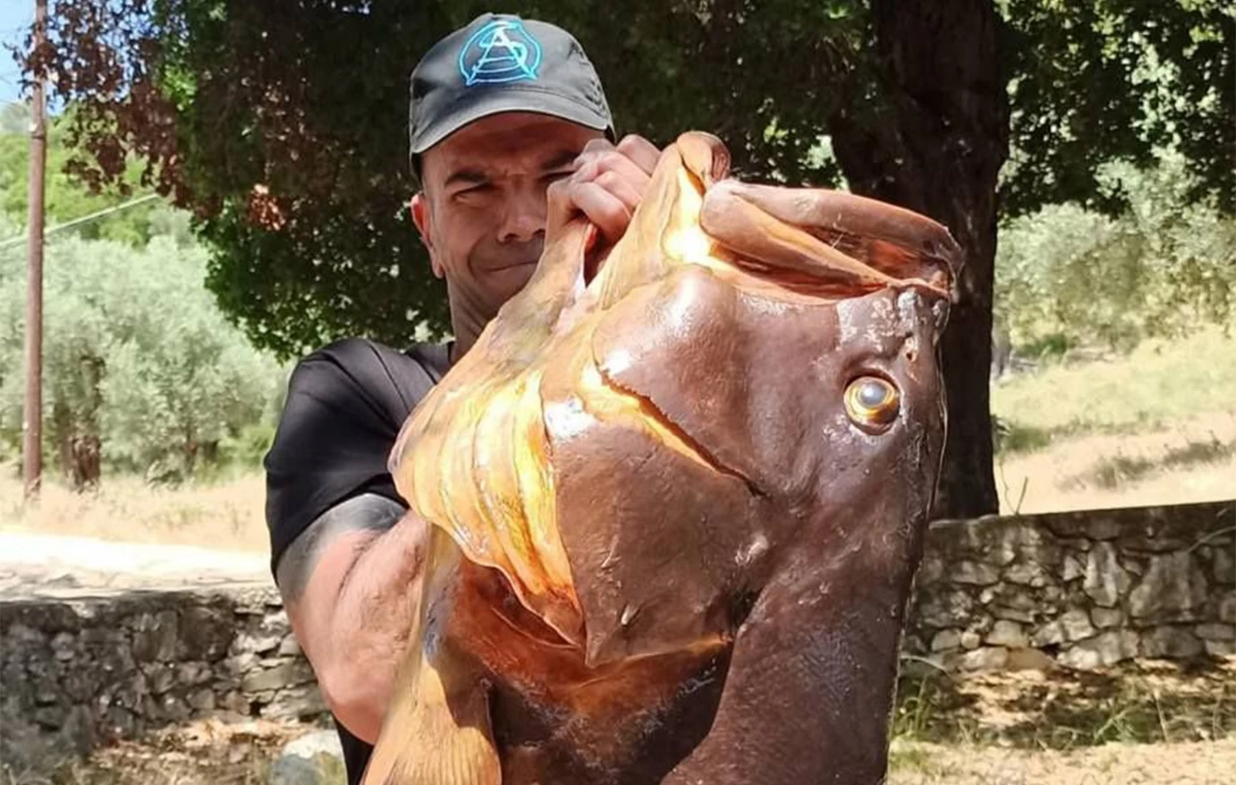 Βόλος: Ψαροντουφεκάς έπιασε ροφό 27 κιλών – Δείτε φωτογραφίες