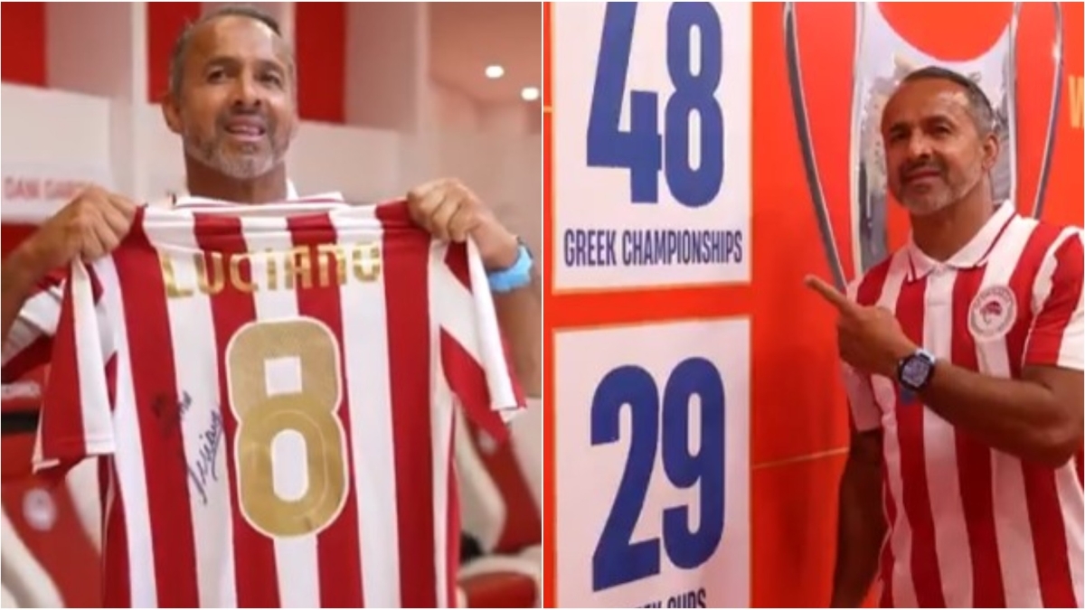 Ο Λουτσιάνο & ο Τζιοβάνι φόρεσαν την επετειακή φανέλα του Ολυμπιακού και τους αποθέωσε το «ερυθρόλευκο» κοινό (vid)